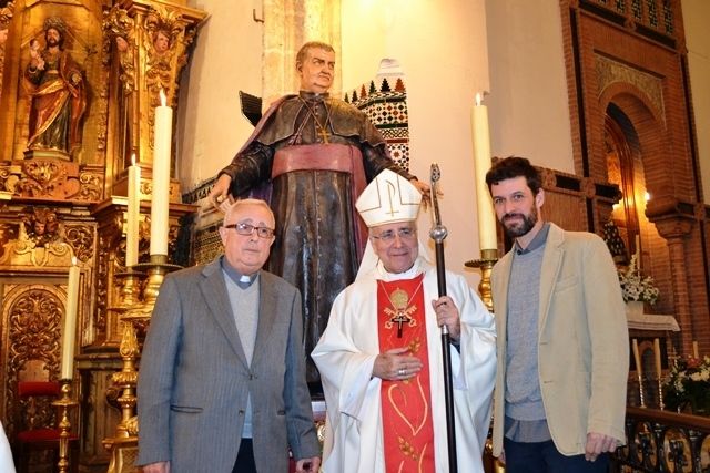 La imagen de San Manuel González ya señala el sagrario de la parroquia de San Pedro