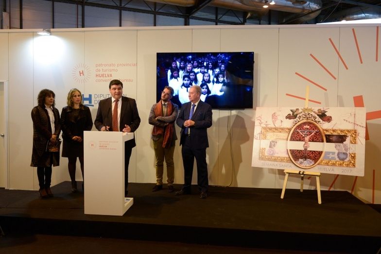 Huelva presenta en Fitur su Capitalidad Gastronómica, la Semana Santa y la página web del Festival Flamenco