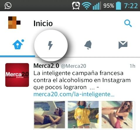 ¿Qué es ese rayo que ha aparecido en Twitter?
