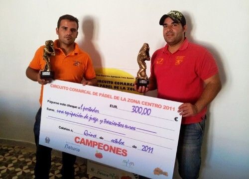 La pareja Del Toro-González se proclama vencedora del I Circuito Comarcal de Pádel