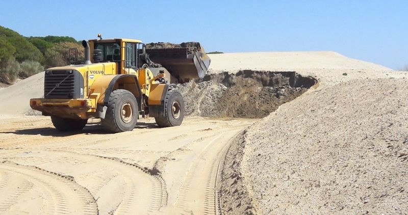 Costas inicia las obras de emergencia en las playas afectadas por el temporal