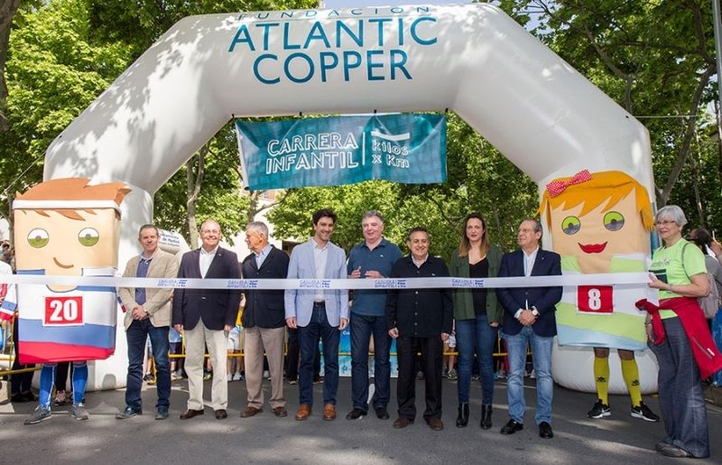 La Fundación Atlantic Copper recauda más de 1.600 kilos de alimentos en la carrera 'Kilos x Km'