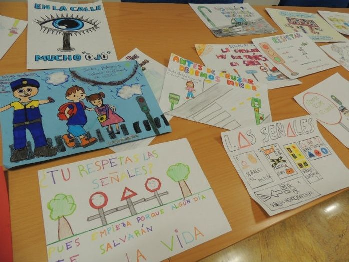 Un total de 1.500 escolares participan en un concurso de dibujo sobre educación vial