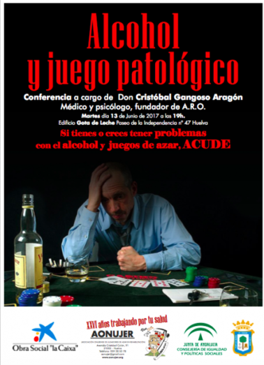 Cristóbal Gangoso pronunciará la conferencia 'Alcohol y juego patológico'