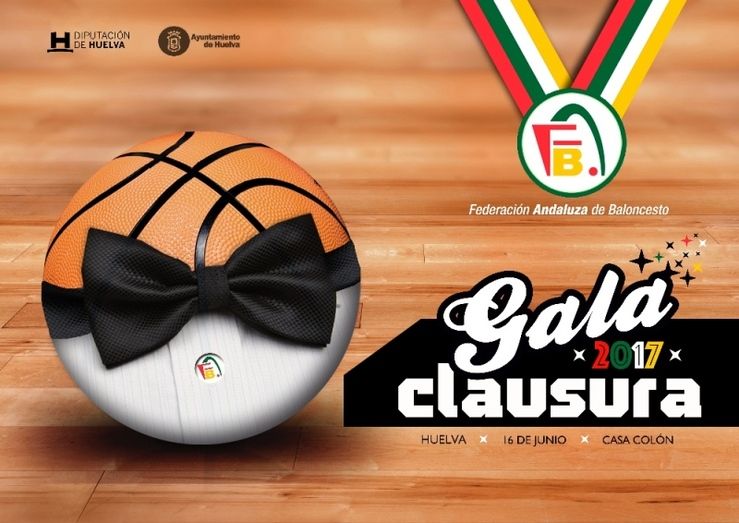 La Casa Colón acoge la gala de clausura de la temporada de la delegación onubense de la Federación Andaluza de Baloncesto