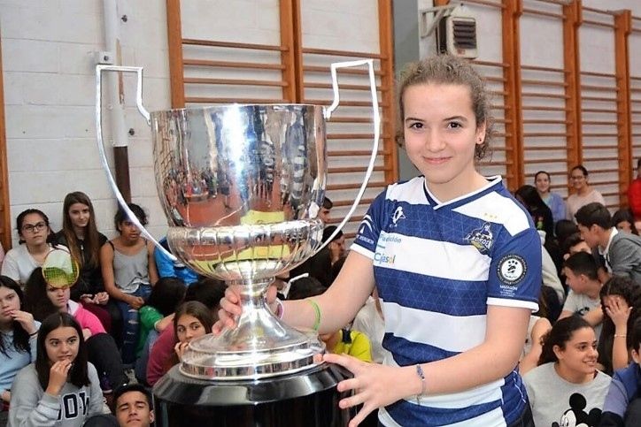 Lucía Morán, representación del IES La Orden en la II Concentración preparatoria Selecciones Andaluzas