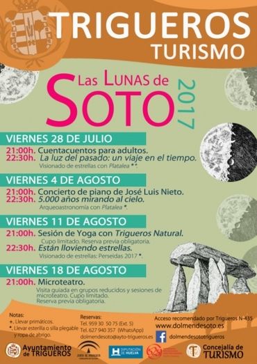 'Las Lunas de Soto' dará comienzo este viernes en el Dolmen de Soto