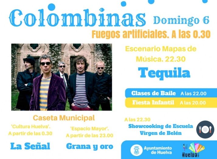 'Tequila' y los fuegos artificiales despiden hoy las Colombinas