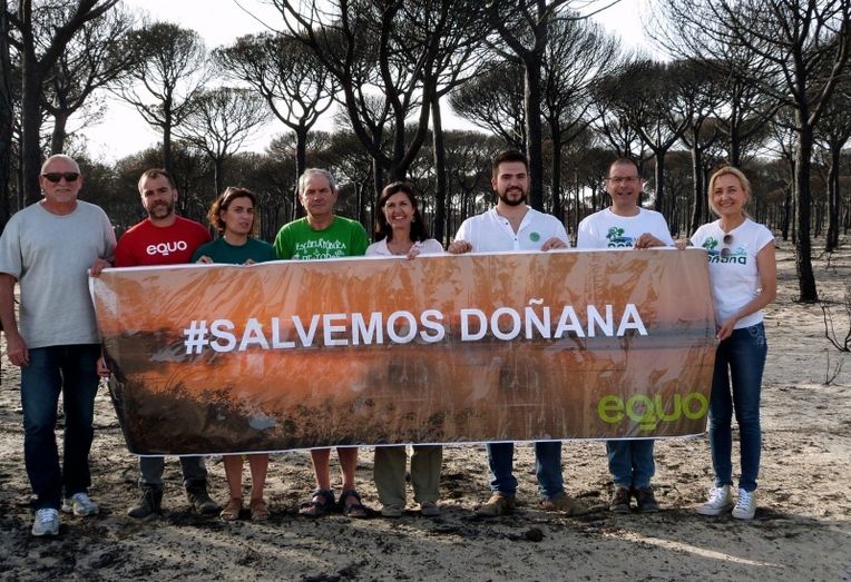EQUO insiste en solicitar el cierre cautelar de la carbonería donde supuestamente se originó el incendio de Doñana  