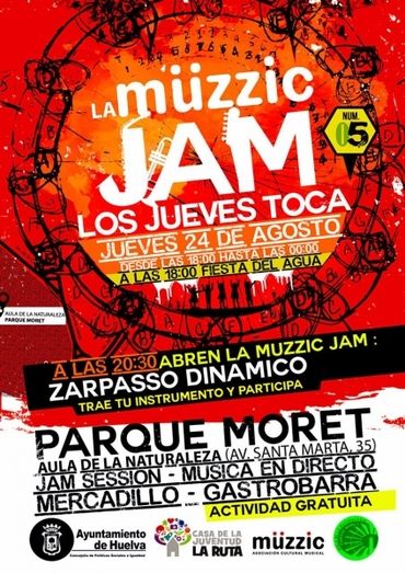Zarpasso Dinámico protagoniza hoy la quinta 'jam session' de Müzzic en el Parque Moret