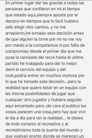 Iván Aguilar: “No me voy por miedo a la competencia o falta de compromiso”