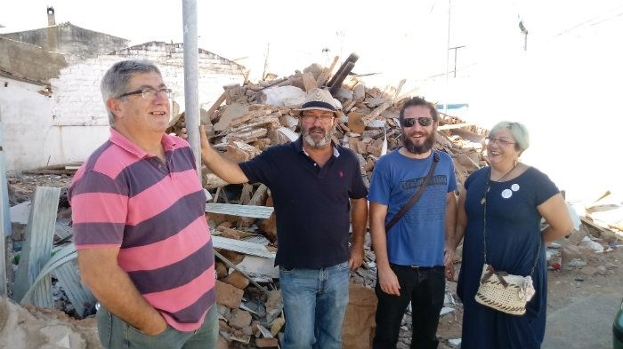 IU pide al Ayuntamiento que resuelva deficiencias en las viviendas de Marismas del Odiel y recoja los escombros de las derribadas en Santa Lucía