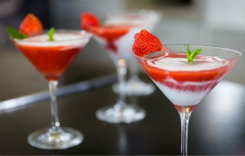 Desayuno con fresas para empezar el día con energía