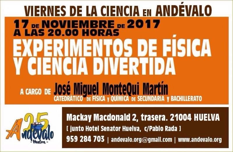 La Asociación Juvenil Andévalo celebra un Viernes de la Ciencia muy especial