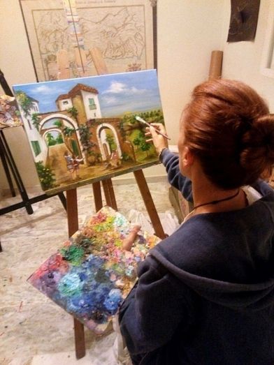 Cuentos y cuadros mágicos de Inmaculada Mora en Caja Rural para encontrarse con los niños
