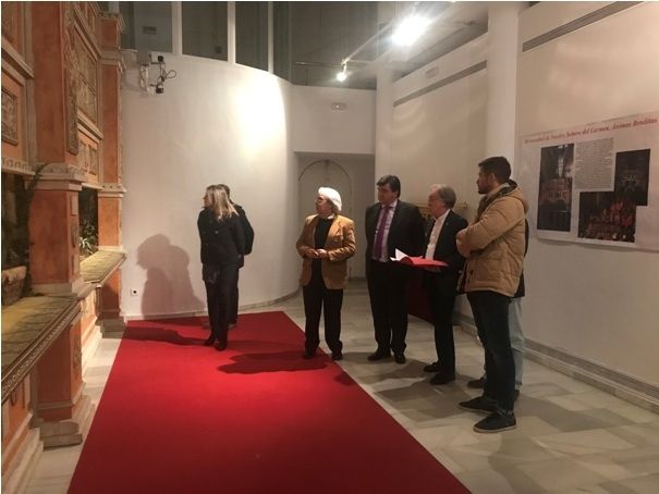 Inaugurado el Belén de la Hermandad del Carmen en la Casa Colón