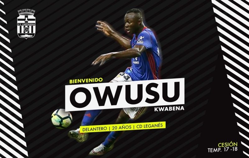 El Cartagena logra la cesión del delantero africano del Leganés Owusu
