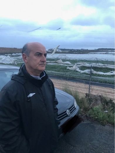 El alcalde de Lepe muestra su preocupación por los efectos del tornado