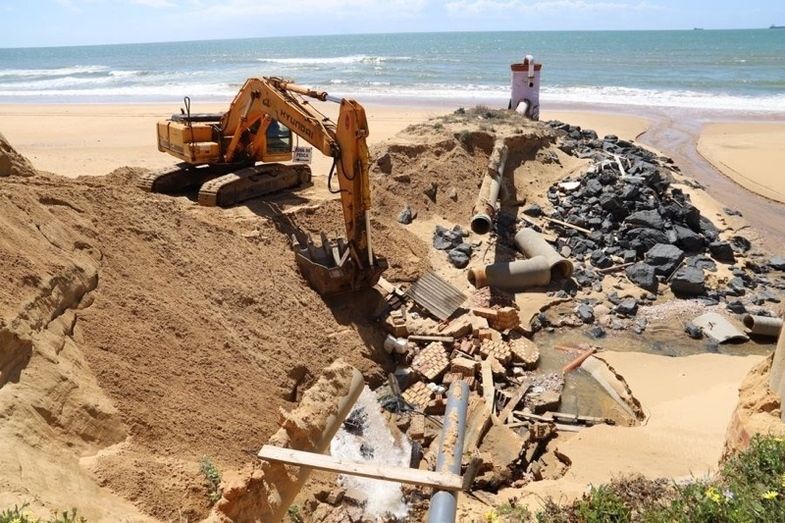 Comienzan las obras de reparación del sistema de saneamiento de Mazagón con un montante de 200.000 euros