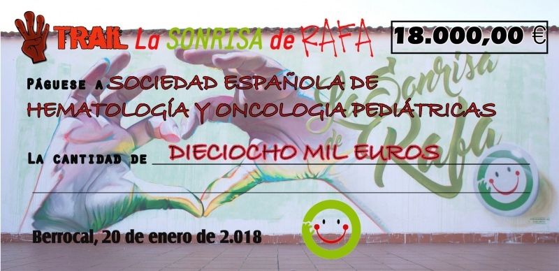 'La Sonrisa de Rafa' impulsa con 18.000 euros más la investigación contra el cáncer infantil