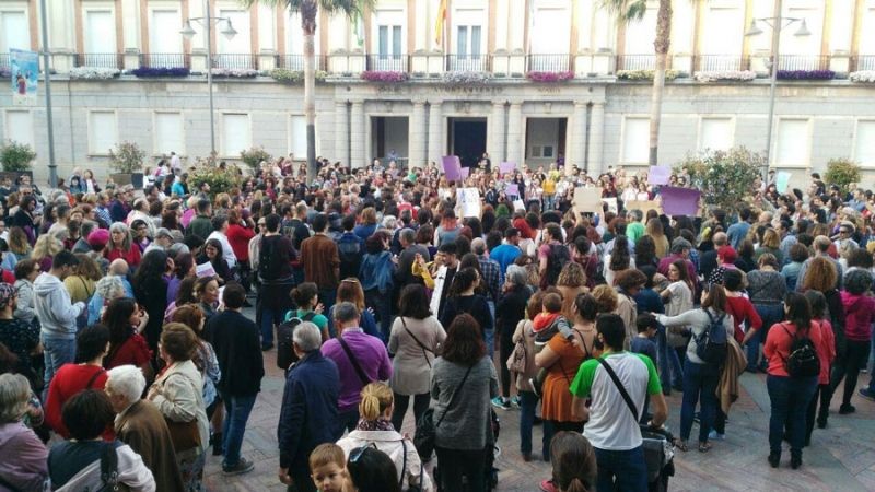 Concentración y clamor ante el Palacio de Justicia por la sentencia de La Manada