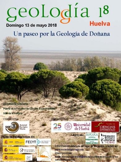 El Geolodía 2018, organizado por la Sociedad Geológica de España, se celebra en Doñana