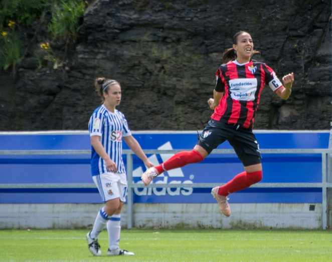 Anita Hernández, mejor jugadora de la jornada con su gol de salvación para el Sporting