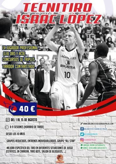 El CB Ciudad de Palos programa tres actividades para llenar el verano de baloncesto y contará con la atractiva visita de Isaac López