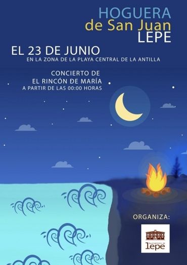 Las hogueras de San Juan protagonizarán la actividad nocturna de la playa de La Antilla