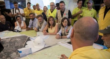Susana Díaz recuerda el primer aniversario del incendio de Doñana superado con el 'esfuerzo heroico de todos'