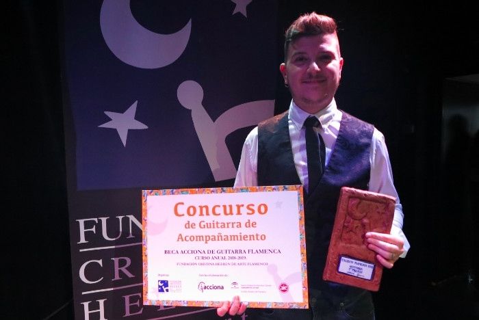 El guitarrista onubense Martín Fayos gana el Concurso Talento Flamenco de Guitarra 2018