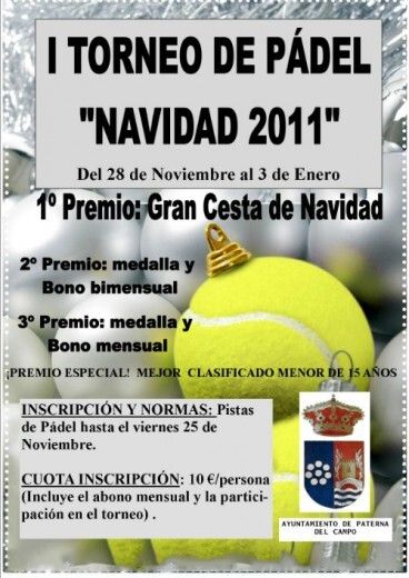 I Torneo de Pádel de Navidad en Paterna