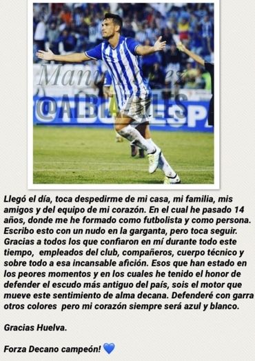 Alejandro Zambrano se marcha al Don Benito 'con un nudo en la garganta' tras 14 años en el Recre