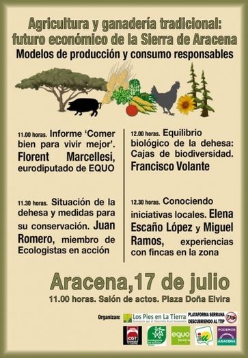 Aracena acoge una jornada sobre modelos de producción y consumo responsables