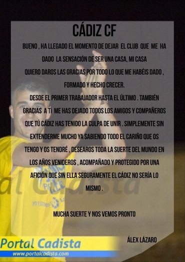 El Recre logra el traspaso del portero de 22 años del Cádiz Álex Lázaro