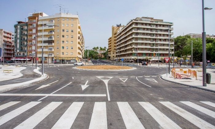 La nueva rotonda de la estación de trenes ya la conecta con el centro