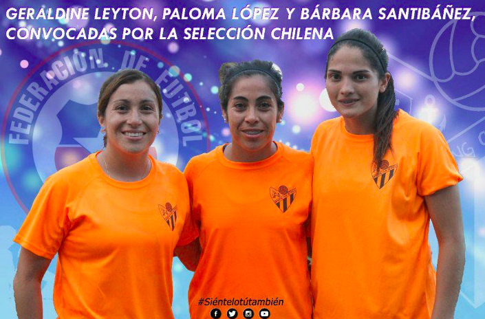 Geraldine Leyton, Paloma López y Bárbara Santibáñez juegan un amistoso con Chile en Estados Unidos