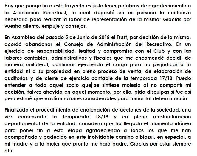 Roberto Sánchez: 'Desde aquel 6 de octubre me he desvelado muchas noches y he llegado a pensar incluso que lo mejor era tirar la toalla'