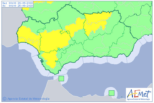 El aviso por altas temperaturas se mantiene este lunes