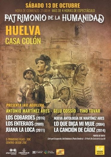 Antonio Martínez Ares, El Selu y Tino Tovar, el 13 de octubre en la Casa Colón