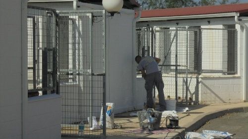 Diputación mejora la pavimentación del Refugio Provincial de Animales de Valverde del Camino
