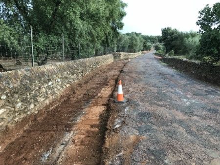 Diputación mejora la carretera provincial HU-8125 que une Aracena con Corterrangel por Castañuelo