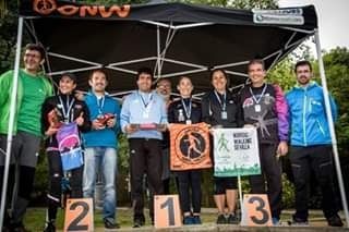 Sonia Miras y Julio José Mayal se proclaman campeones de Huelva de Marcha Nórdica