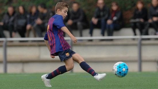 Primer gol de la temporada para el campillero Fermín López con el cadete del Barça