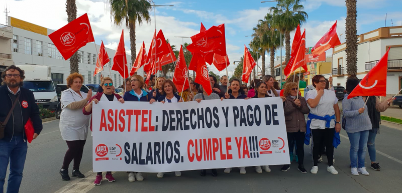 Personal de ayuda a domicilio en Lepe denuncian impagos