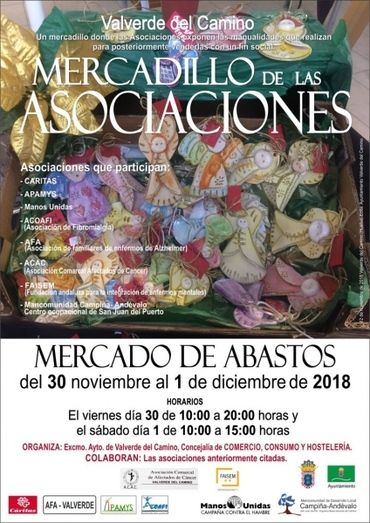 Valverde del Camino volverá a disfrutar de una nueva edición del Mercadillo de las Asociaciones