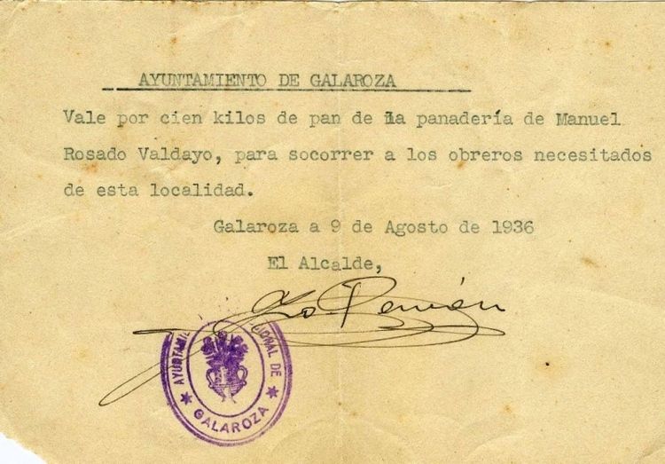 Galaroza inicia la divulgación de su historia durante los años treinta