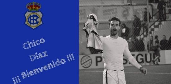 Chico Díaz realiza su primer entrenamiento con la plantilla albiazul