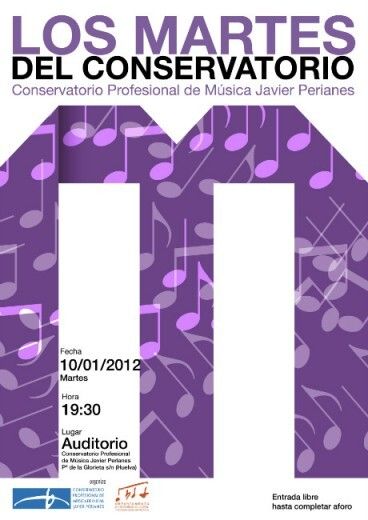 La música llega este martes al Conservatorio Javier Perianes