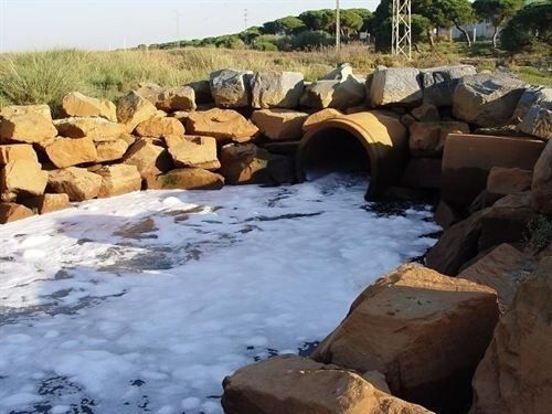 Ecologistas alerta de 'los vertidos sin depurar' de la depuradora de Punta Umbría a Marismas del Odiel